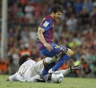 Cesc Fabregas fouled by Marcelo 